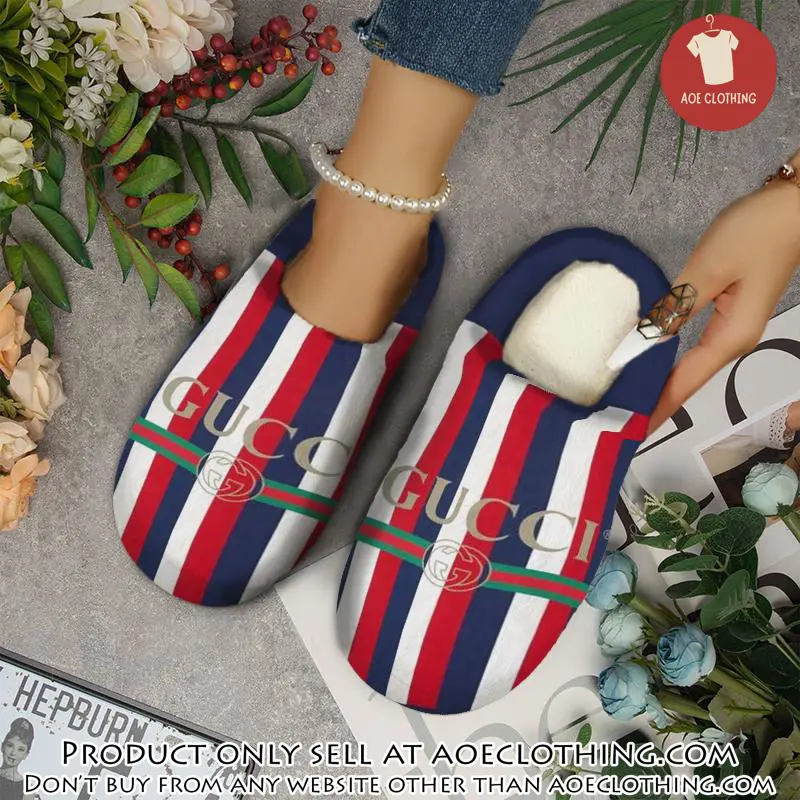 Gucci fleece slippers luxury inhouse slippers ihs1015 aoe2212418